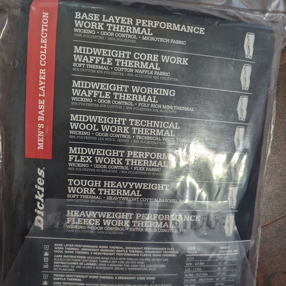 Dickies Base Layer Pants XL - Picture 4 of 6